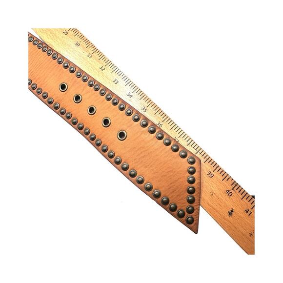 BOHO women\'s asymmetrical studded leather belt - SIZE M - MEDIUM main image 5